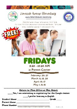 Google flyer in English